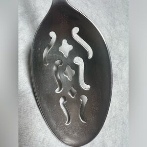 Match 1995 Pewter Antique Slotted Spoon